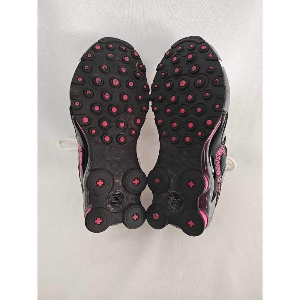 Nike Shox 639657-104 Hot Pink Running Women's 8.5 Shoes White Black 2015 - Picture 3 of 13